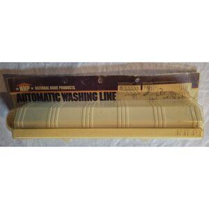 4 lines Automatic Washing Line Laundry Hanging Drying Rack Retractable NOS